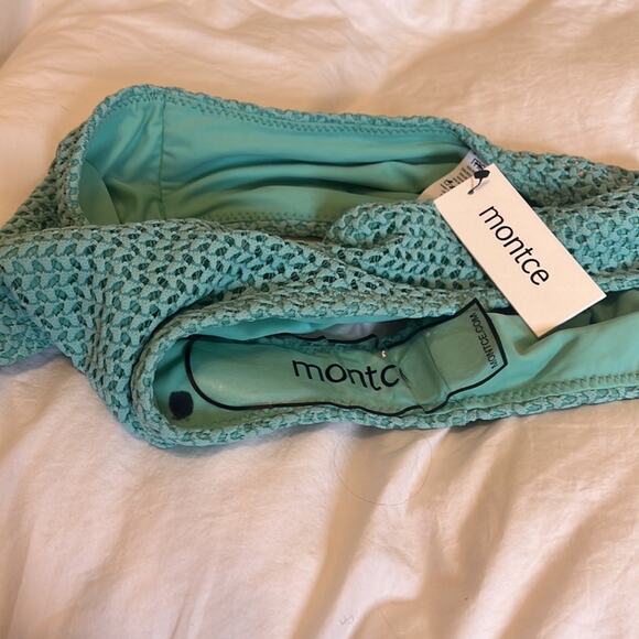 NWT Montce crochet Paula turquoise BOTTOMS only size M - Picture 5 of 7